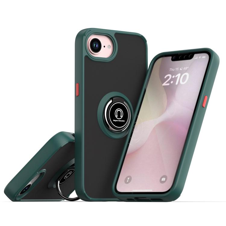 Q Shadow 1 Series TPU + PC Phone Case with Ring, For iPhone 17e / 16e, For iPhone 17 Pro Max, For iPhone 17 Pro, For iPhone 17, For iPhone Air, For iPhone 16 Pro Max