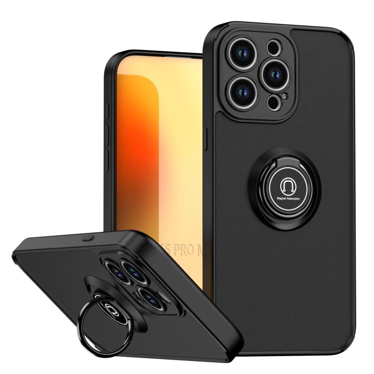 غطاء هاتف Q Shadow 1 Series من TPU + PC مع حلقة، لهواتف iPhone 16 Pro، iPhone 16 Plus، iPhone 15 Pro Max، iPhone 15 Pro، iPhone 15 Plus، iPhone 15