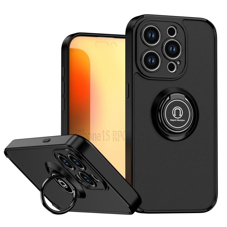 غطاء هاتف Q Shadow 1 Series من TPU + PC مع حلقة، لهواتف iPhone 16 Pro، iPhone 16 Plus، iPhone 15 Pro Max، iPhone 15 Pro، iPhone 15 Plus، iPhone 15