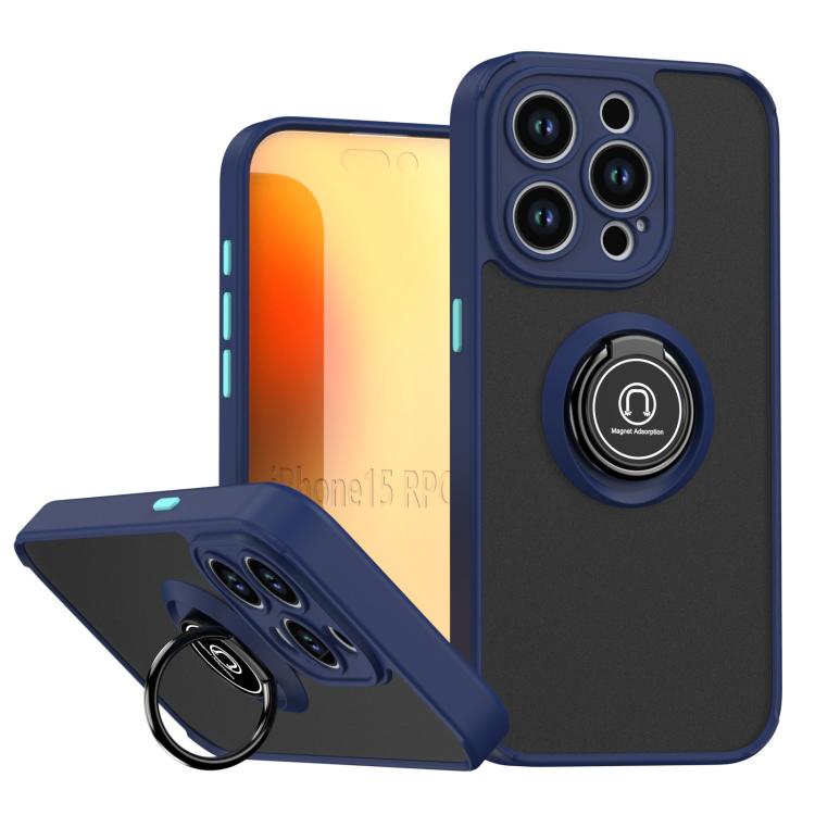 غطاء هاتف Q Shadow 1 Series من TPU + PC مع حلقة، لهواتف iPhone 16 Pro، iPhone 16 Plus، iPhone 15 Pro Max، iPhone 15 Pro، iPhone 15 Plus، iPhone 15
