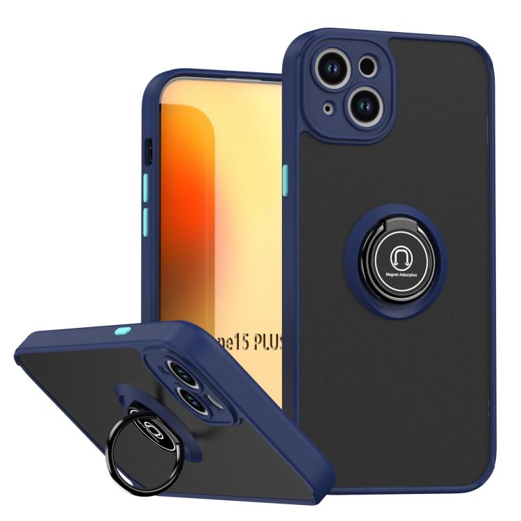 غطاء هاتف Q Shadow 1 Series من TPU + PC مع حلقة، لهواتف iPhone 16 Pro، iPhone 16 Plus، iPhone 15 Pro Max، iPhone 15 Pro، iPhone 15 Plus، iPhone 15