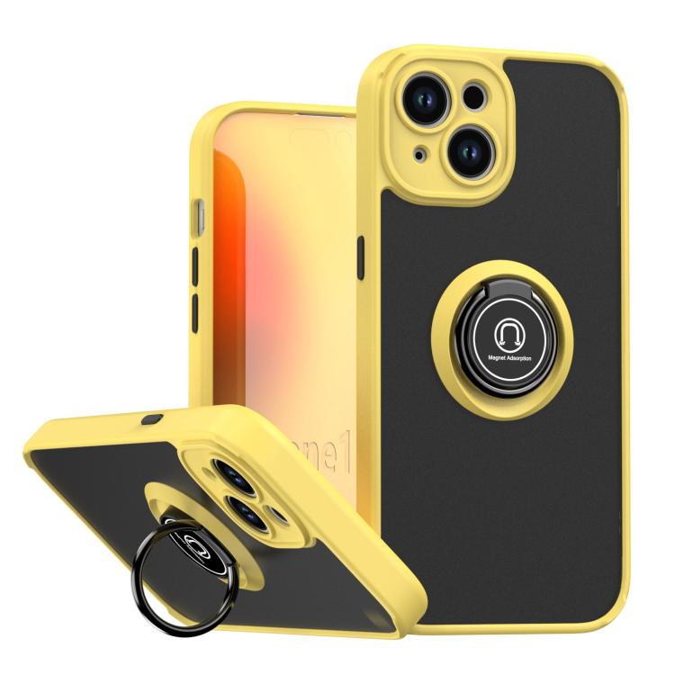 غطاء هاتف Q Shadow 1 Series من TPU + PC مع حلقة، لهواتف iPhone 16 Pro، iPhone 16 Plus، iPhone 15 Pro Max، iPhone 15 Pro، iPhone 15 Plus، iPhone 15