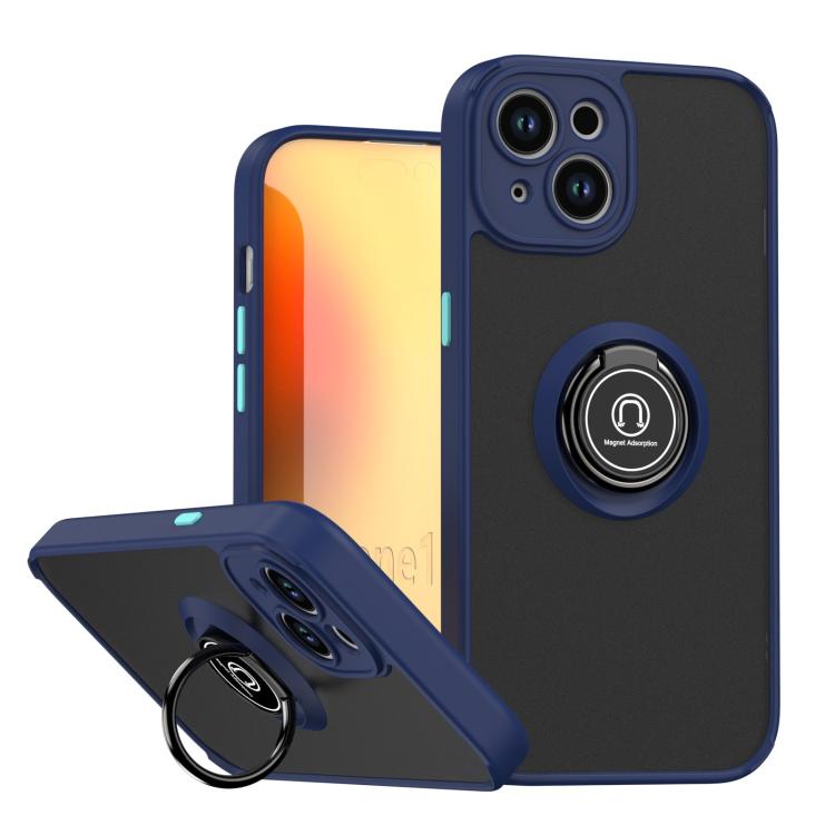 غطاء هاتف Q Shadow 1 Series من TPU + PC مع حلقة، لهواتف iPhone 16 Pro، iPhone 16 Plus، iPhone 15 Pro Max، iPhone 15 Pro، iPhone 15 Plus، iPhone 15