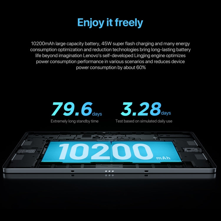 جهاز لوحي Lenovo Xiaoxin Pad Pro 12.7 بوصة 2025 واي فاي، ZUI 16، معالج MediaTek Dimensity 8300 ثماني النواة، يدعم بصمة الإصبع والتعرف على الوجه، 8 جيجابايت + 128 جيجابايت، 8 جيجابايت + 256 جيجابايت، 12 جيجابايت + 256 جيجابايت
