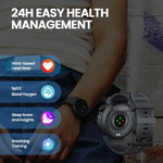 ساعة ذكية Zeblaze Ares 3 Plus مقاس 1.43 بوصة للرياضة والعافية تدعم مراقبة الصحة على مدار 24 ساعة