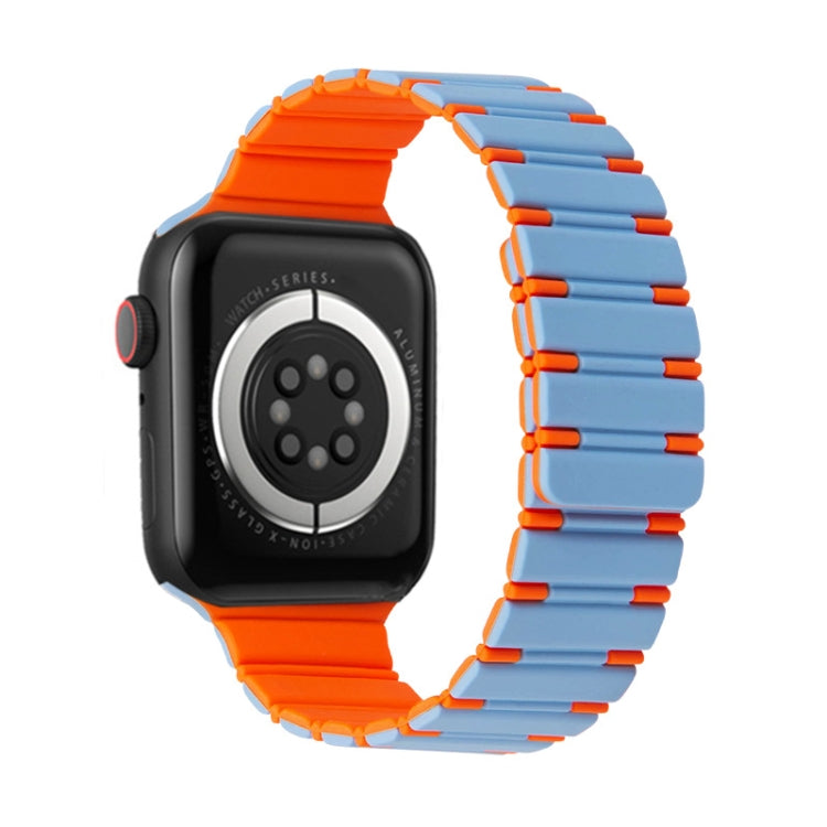 Two-color Magnetic Silicone Watch Band, For Apple Watch Series 5 44mm, For Apple Watch Series 5 40mm, For Apple Watch Series 4 44mm, For Apple Watch Series 4 40mm