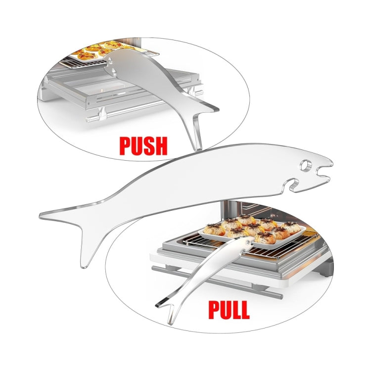 Acrylic Fish Shaped Oven Push Pull Rack Baking Push Pull Tool