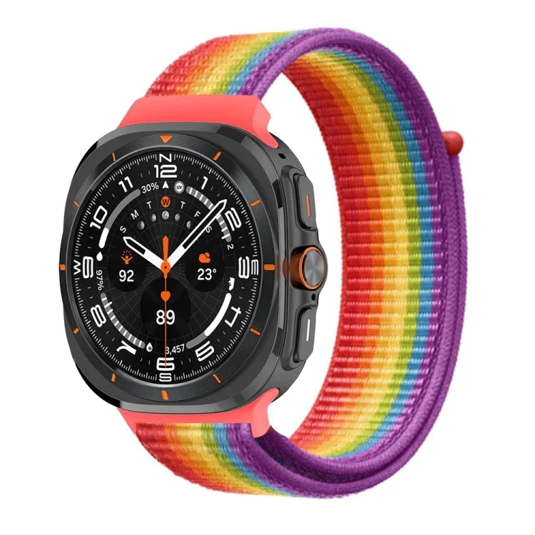 Plastic Connector Nylon Loop Watch Band, For Samsung Galaxy Watch Ultra 47mm / Ultra 2025