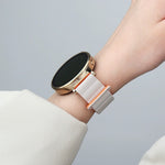 Two Color Magnetic Silicone Watch Band, 22mm
