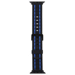 Silicone Wave Style Watch Wrist Strap, For Apple Watch 5 & 4 44mm / 3 & 2 & 1 42mm, For Apple Watch Series 8&7 41mm / SE 2&6&SE&5&4 40mm / 3&2&1 38mm
