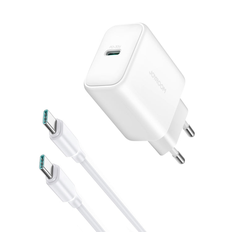 شاحن سريع JOYROOM JR-TCF24 بقوة 30 واط USB-C / Type-C مع مجموعة كابلات، قابس الاتحاد الأوروبي