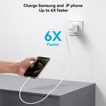 شاحن سريع JOYROOM JR-TCF24 بقوة 30 واط USB-C / Type-C مع مجموعة كابلات، قابس الاتحاد الأوروبي