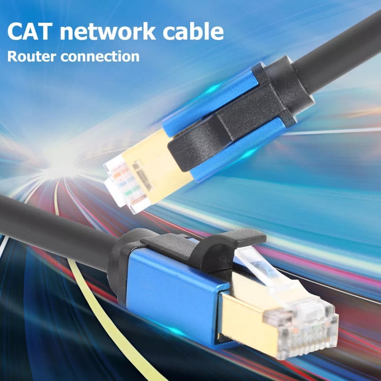 كابل شبكة إيثرنت CAT8e نحاسي نقي لمفتاح الكمبيوتر والموجه LAN، 1 م، 2 م، 3 م، 5 م، 8 م، 10 م، 15 م، 20 م، 30 م