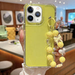 غطاء هاتف كامل من TPU + PC مع ترتر لامع وسوار، لهواتف iPhone 14 Pro، iPhone 14 Pro Max، iPhone 6 / 7 / 8 / SE 2020، iPhone 13 Pro Max، iPhone 13 Pro، iPhone 13، iPhone 12 / 12 Pro، iPhone 12 Pro Max