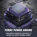 شاحن سريع LDNIO A1206C PD27W USB-C / Type-C مع كابل 8 بن بطول 1 متر، قابس الاتحاد الأوروبي