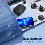 شاحن LDNIO Q334 بقوة 32 واط بمنفذ Type-C + منفذي USB مع كابل USB-C / Type-C إلى USB-C / Type-C بطول 1 متر، قابس الاتحاد الأوروبي، قابس المملكة المتحدة، قابس الولايات المتحدة