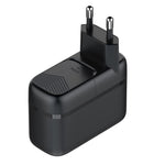 شاحن LDNIO Q367 بقوة 65 واط GaN بثلاثة منافذ USB-C / Type-C مع كابل USB-C / Type-C إلى USB-C / Type-C بطول 1 متر، قابس الاتحاد الأوروبي، قابس المملكة المتحدة، قابس الولايات المتحدة