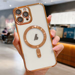 غطاء هاتف مطلي بالكهرباء مع MagSafe، لهواتف iPhone 15، iPhone 14 Plus، iPhone 14، iPhone 14 Pro، iPhone 14 Pro Max، iPhone 13 Pro Max