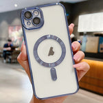 غطاء هاتف ماجسيف مطلي بالكهرباء، لهواتف iPhone 16 Pro، iPhone 16 Plus، iPhone 16، iPhone 15 Pro Max، iPhone 15 Pro، iPhone 15 Plus