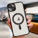 غطاء هاتف ماجسيف مطلي بالكهرباء، لهواتف iPhone 16 Pro، iPhone 16 Plus، iPhone 16، iPhone 15 Pro Max، iPhone 15 Pro، iPhone 15 Plus