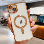 غطاء هاتف ماجسيف مطلي بالكهرباء، لهواتف iPhone 16 Pro، iPhone 16 Plus، iPhone 16، iPhone 15 Pro Max، iPhone 15 Pro، iPhone 15 Plus