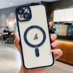 غطاء هاتف ماجسيف مطلي بالكهرباء، لهواتف iPhone 16 Pro، iPhone 16 Plus، iPhone 16، iPhone 15 Pro Max، iPhone 15 Pro، iPhone 15 Plus