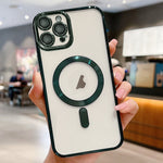 غطاء هاتف ماجسيف مطلي بالكهرباء، لهواتف iPhone 16 Pro، iPhone 16 Plus، iPhone 16، iPhone 15 Pro Max، iPhone 15 Pro، iPhone 15 Plus