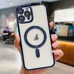 غطاء هاتف ماجسيف مطلي بالكهرباء، لهواتف iPhone 16 Pro، iPhone 16 Plus، iPhone 16، iPhone 15 Pro Max، iPhone 15 Pro، iPhone 15 Plus