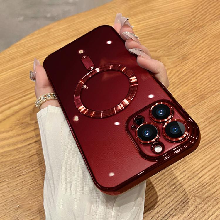 غطاء هاتف مطلي بالكهرباء مع MagSafe، لهواتف iPhone 15، iPhone 14 Plus، iPhone 14، iPhone 14 Pro، iPhone 14 Pro Max، iPhone 13 Pro Max