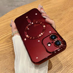 غطاء هاتف ماجسيف مطلي بالكهرباء، لهواتف iPhone 16 Pro، iPhone 16 Plus، iPhone 16، iPhone 15 Pro Max، iPhone 15 Pro، iPhone 15 Plus