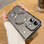 غطاء هاتف ماجسيف مطلي بالكهرباء، لهواتف iPhone 17e / 16e، iPhone 17 Pro Max، iPhone 17 Pro، iPhone 17، iPhone Air، iPhone 16 Pro Max
