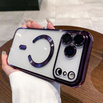 غطاء هاتف ماجسيف مطلي بالكهرباء، لهواتف iPhone 17e / 16e، iPhone 17 Pro Max، iPhone 17 Pro، iPhone 17، iPhone Air، iPhone 16 Pro Max