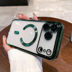 غطاء هاتف ماجسيف مطلي بالكهرباء، لهواتف iPhone 17e / 16e، iPhone 17 Pro Max، iPhone 17 Pro، iPhone 17، iPhone Air، iPhone 16 Pro Max