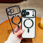 غطاء هاتف ماجسيف مطلي بالكهرباء، لهواتف iPhone 16 Pro، iPhone 16 Plus، iPhone 16، iPhone 15 Pro Max، iPhone 15 Pro، iPhone 15 Plus
