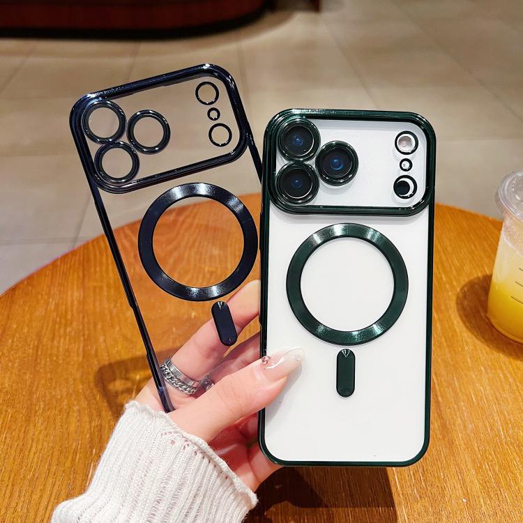 غطاء هاتف مطلي بالكهرباء مع MagSafe، لهواتف iPhone 15، iPhone 14 Plus، iPhone 14، iPhone 14 Pro، iPhone 14 Pro Max، iPhone 13 Pro Max