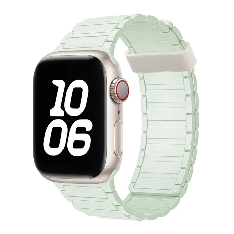 سوار ساعة سيليكون بحلقات مغناطيسية ثلاثية الحبات، لسلسلة Apple Watch 5 مقاس 44مم