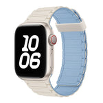 سوار ساعة سيليكون بحلقات مغناطيسية ثلاثية الحبات، لسلسلة Apple Watch 5 مقاس 44مم