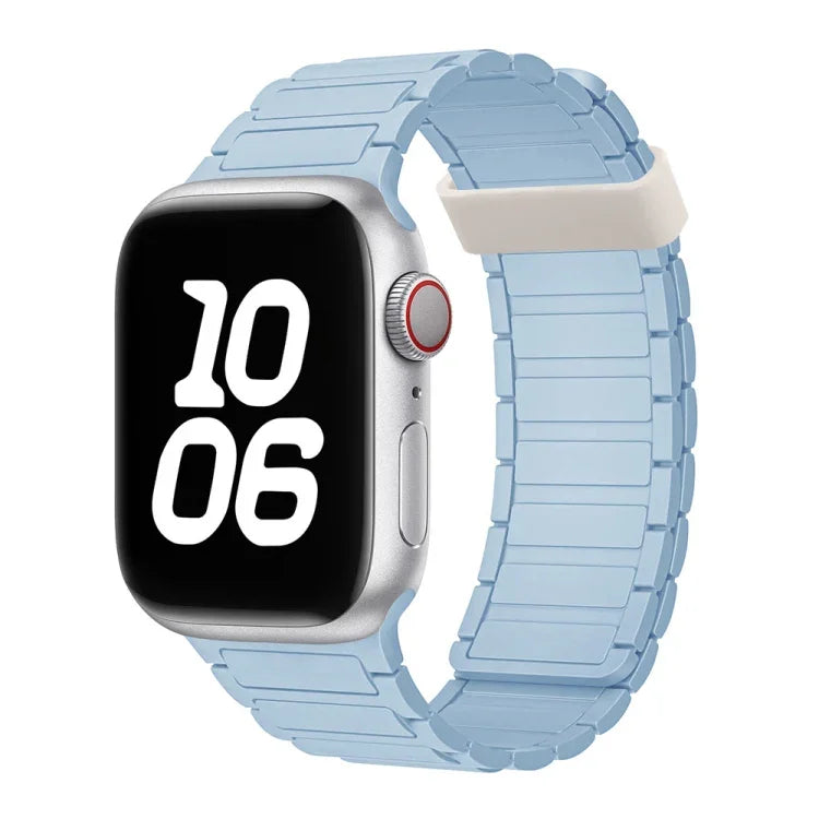 سوار ساعة سيليكون بحلقات مغناطيسية ثلاثية الحبات، لسلسلة Apple Watch 5 مقاس 44مم
