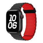 سوار ساعة سيليكون بحلقات مغناطيسية ثلاثية الحبات، لسلسلة Apple Watch 5 مقاس 44مم