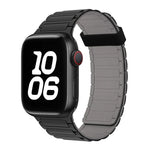 سوار ساعة سيليكون بحلقات مغناطيسية ثلاثية الحبات، لسلسلة Apple Watch 5 مقاس 44مم