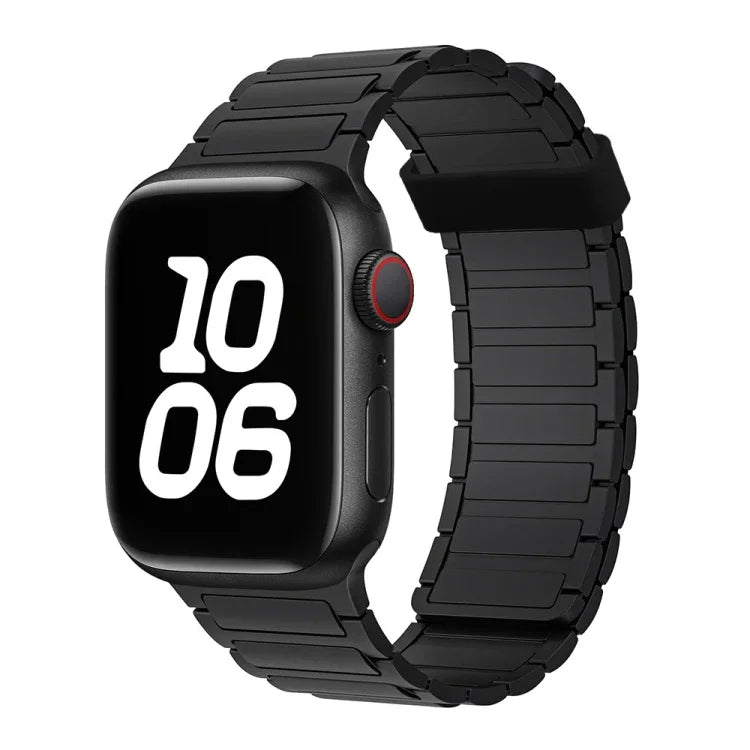 سوار ساعة سيليكون بحلقات مغناطيسية ثلاثية الحبات، لسلسلة Apple Watch 5 مقاس 44مم