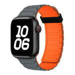 سوار ساعة سيليكون بحلقات مغناطيسية ثلاثية الحبات، لسلسلة Apple Watch 5 مقاس 44مم