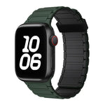 سوار ساعة سيليكون بحلقات مغناطيسية ثلاثية الحبات، لسلسلة Apple Watch 5 مقاس 44مم