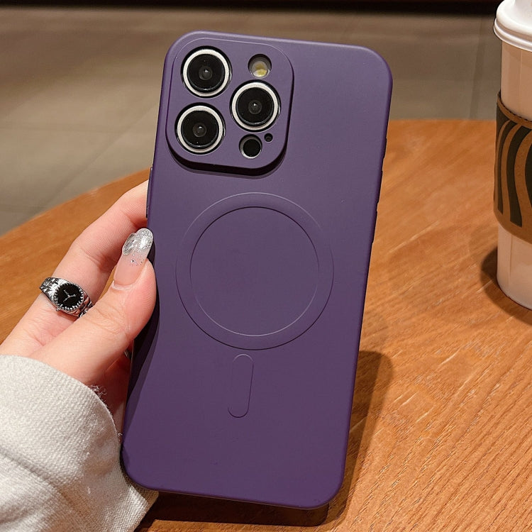 Solid Color Liquid Silicone MagSafe Magnetic Phone Case, For iPhone 12 Pro Max, For iPhone 12 Pro, For iPhone 11 Pro Max