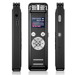 مسجل صوت ذكي مزود بميكروفون مزدوج متعدد الاتجاهات مع تقليل الضوضاء، 32GB، 64GB