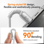 JOYROOM S-A51 سلسلة Cutting-Edge، كابل شحن سريع 3A، الطول: 1.2 متر، كابل USB-A إلى Type-C، كابل USB-A إلى 8 دبابيس، كابل Type-C إلى Type-C، كابل Type-C إلى 8 دبابيس