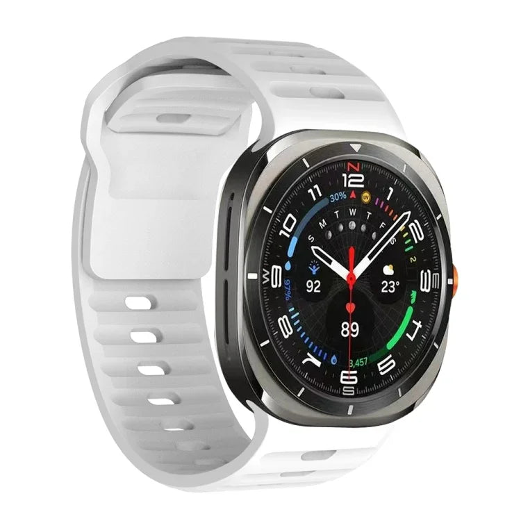 Wavy Texture Silicone Watch Band, For Samsung Galaxy Watch Ultra 47mm / Ultra 2025