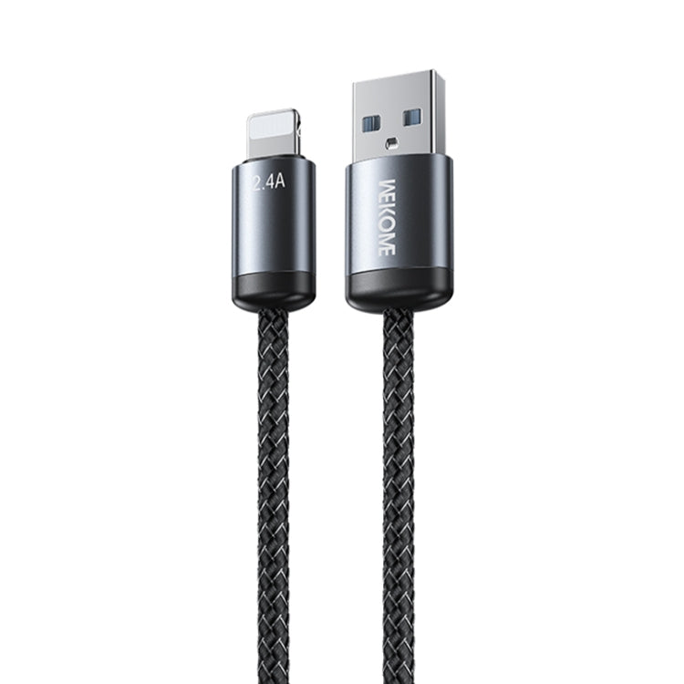 كابل بيانات شحن سريع WK WDC-32i Raython Gen2 بطول 1 متر 2.4 أمبير USB إلى 8 دبابيس، WDC-32i