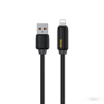 كابل بيانات شحن سريع WK WDC-27i من السيليكون الطبيعي المرن بطول 1 متر 12 واط USB إلى 8 دبابيس، WDC-27i