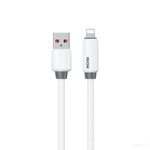 كابل بيانات شحن سريع WK WDC-27i من السيليكون الطبيعي المرن بطول 1 متر 12 واط USB إلى 8 دبابيس، WDC-27i